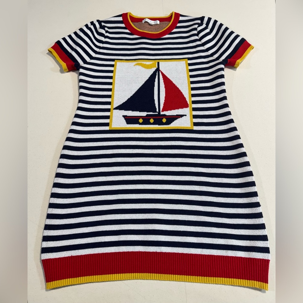 Striped Sailboat Knit Tunic